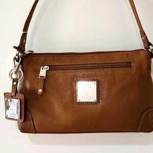 Tignanello Brown Leather Shoulder Bag